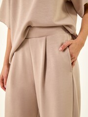 Roman Brown Soft Wide Leg Stretch Trousers - Image 5 of 5