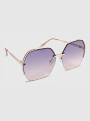 River Island Oversized Rimless Sunglasses - תמונה 1 מתוך 3