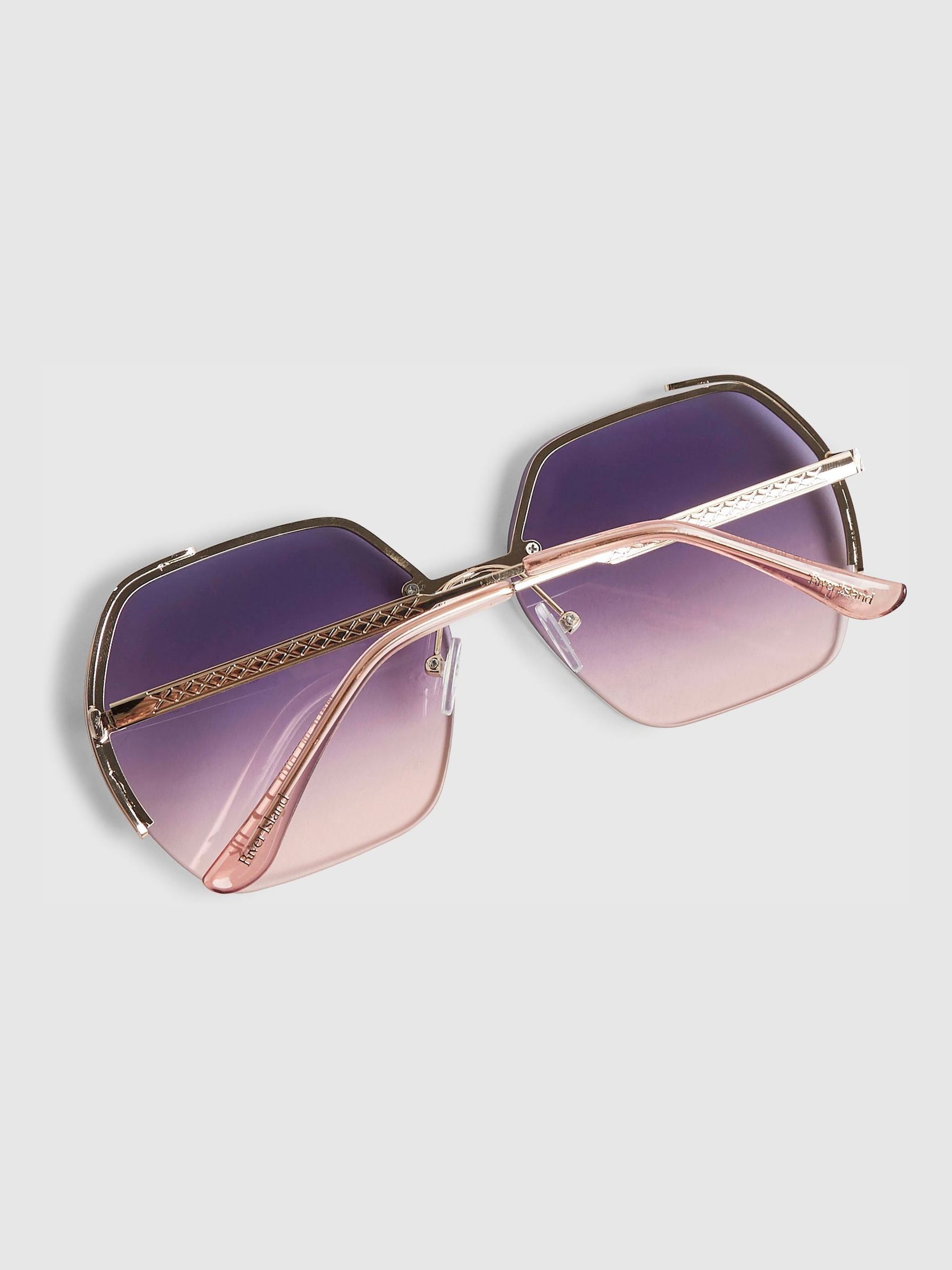 Next：日本 River Island オーバーサイズ リムレス サングラス from