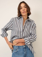 Nobodys Child Hesta Relaxed Stripe Shirt - תמונה 1 מתוך 4