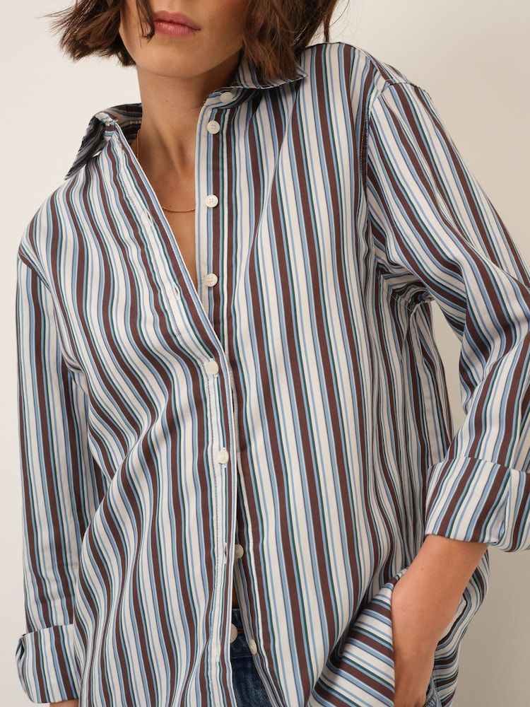 Nobodys Child Hesta Relaxed Stripe Shirt - תמונה 4 מתוך 4