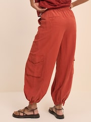Nobodys Child Red Harrison Utility Ballon Trousers - Image 4 of 5