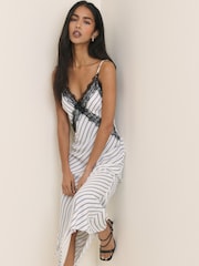 Nobodys Child Emerson Midi Satin Dress - Image 5 of 5