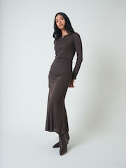 Nobodys Child Brown Tallulah Midi Dress - Image 2 of 5