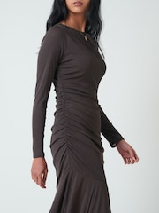 Nobodys Child Brown Tallulah Midi Dress - Image 4 of 5