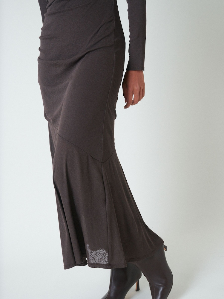 Nobodys Child Brown Tallulah Midi Dress - Image 5 of 5 Nobodys Child Brown Tallulah Midi Dress - Image 5 of 5