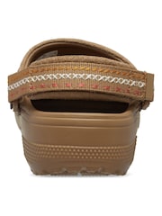Crocs Brown Classic Stitch Clogs - Image 3 of 6