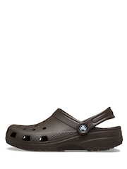 Crocs Brown Adults Classic Clogs - Image 2 of 7