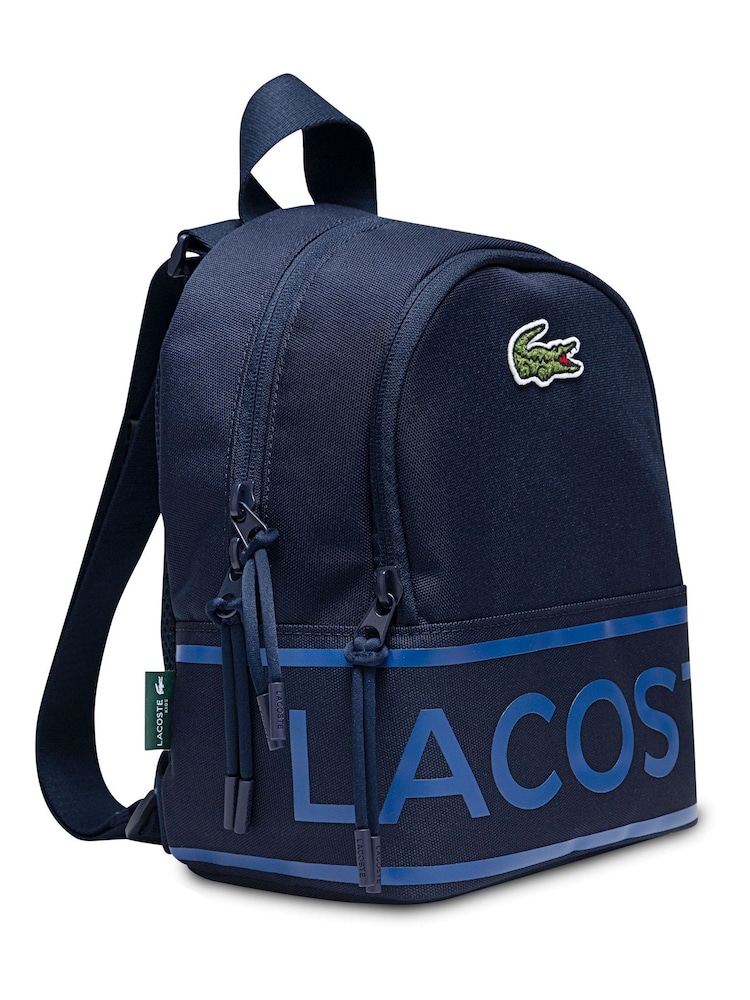 Lacoste Blue Core Mini Backpack - Image 2 of 6 Lacoste Blue Core Mini Backpack - Image 2 of 6
