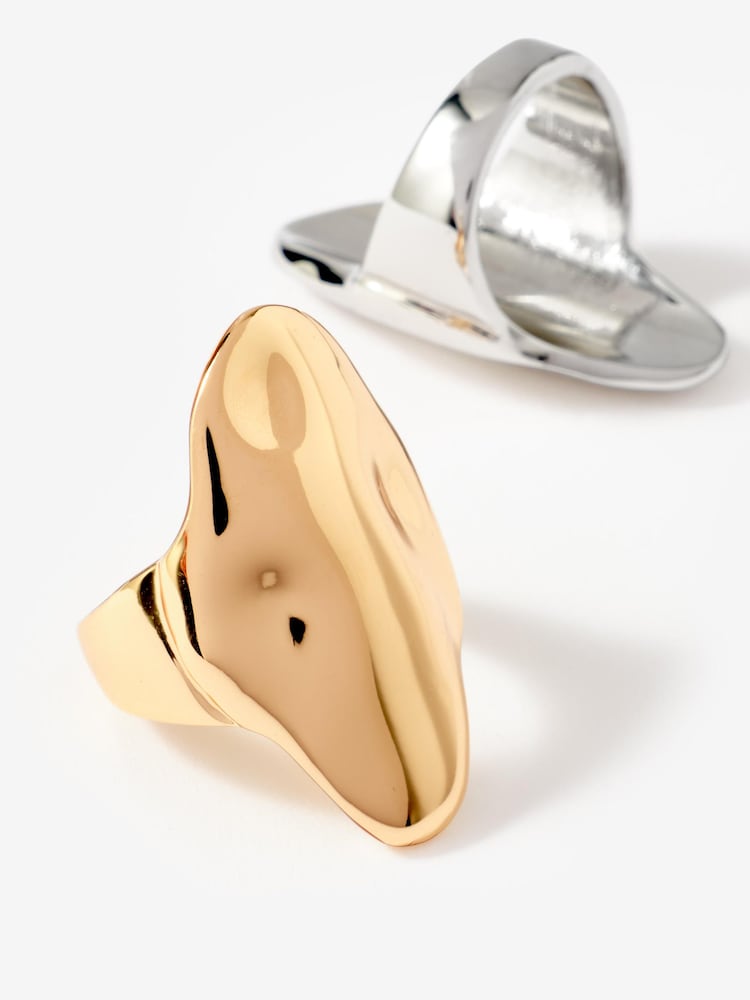 Mint Velvet Gold Tone Sculptural Ring - Image 3 of 3