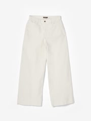 Mint Velvet Cream Corduroy Wide Trousers - Image 6 of 7