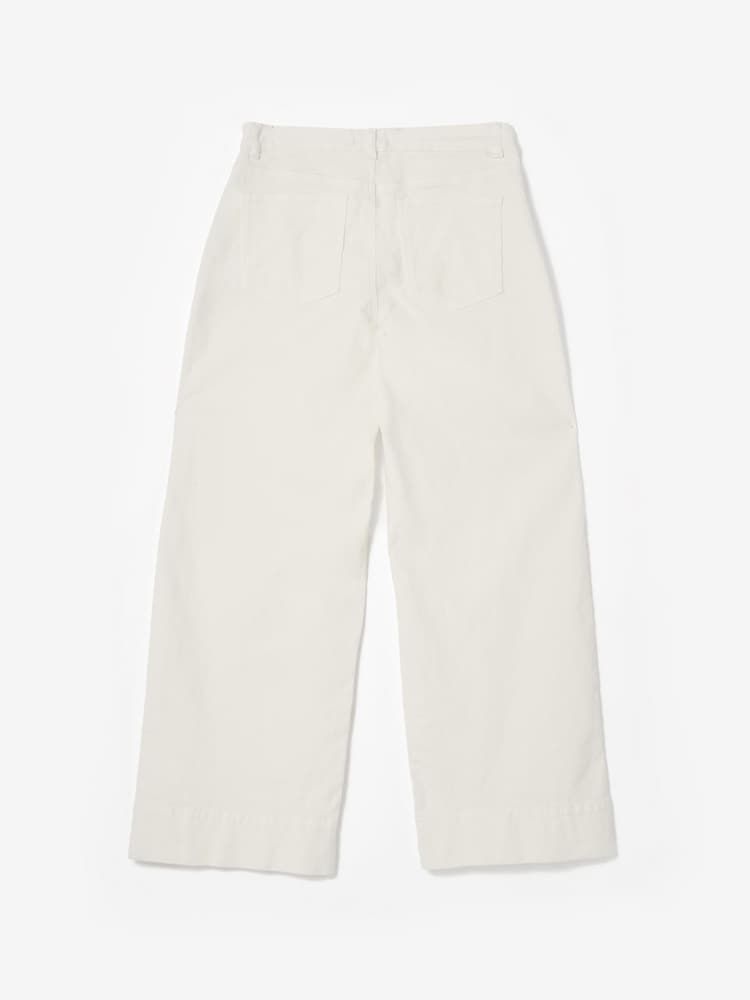Mint Velvet Cream Corduroy Wide Trousers - Image 7 of 7