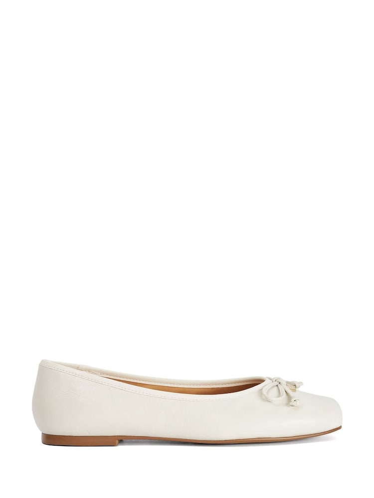 Dune London White Harllowe Ballet Pumps - Image 1 of 4