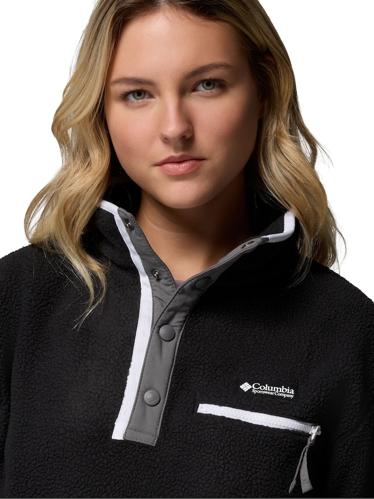Columbia Black Helvetia™ II Cropped Half Snap Fleece - Image 5 of 5