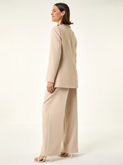 Roman Natural Single Breasted Stretch Blazer - Image 3 of 5
