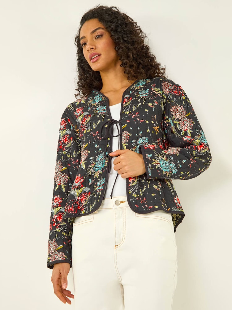 Roman διπλής όψης τυπωμένο Καπιτονέ μπουφάν - Εικόνα 1 από 5