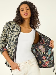 Roman διπλής όψης τυπωμένο Καπιτονέ μπουφάν - Εικόνα 4 από 5