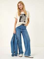 Roman Black Floral Print Tunic Top - Image 2 of 5