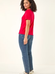 Roman Red Embellished Heart T-Shirt - Image 3 of 5