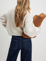 River Island Cream Long Sleeve Embroidered Floral Cardigan - Image 4 of 4