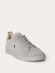 Polo Ralph Lauren Grey Heritage Court Trainers - Image 2 of 4