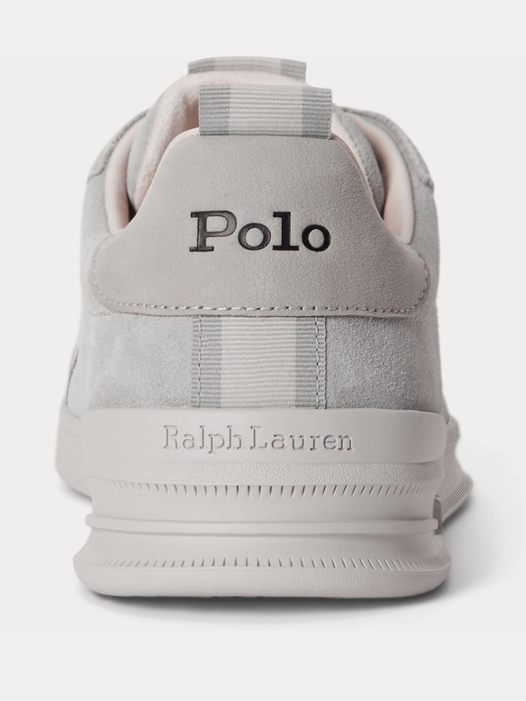 Polo Ralph Lauren Grey Heritage Court Trainers - Image 4 of 4
