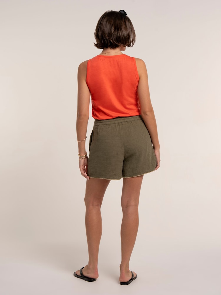 Brakeburn Green Darcy Shorts - Image 2 of 6