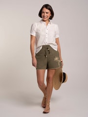 Brakeburn Green Darcy Shorts - Image 3 of 6