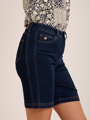 Brakeburn Blue Slim Fit Denim Shorts - Image 3 of 6