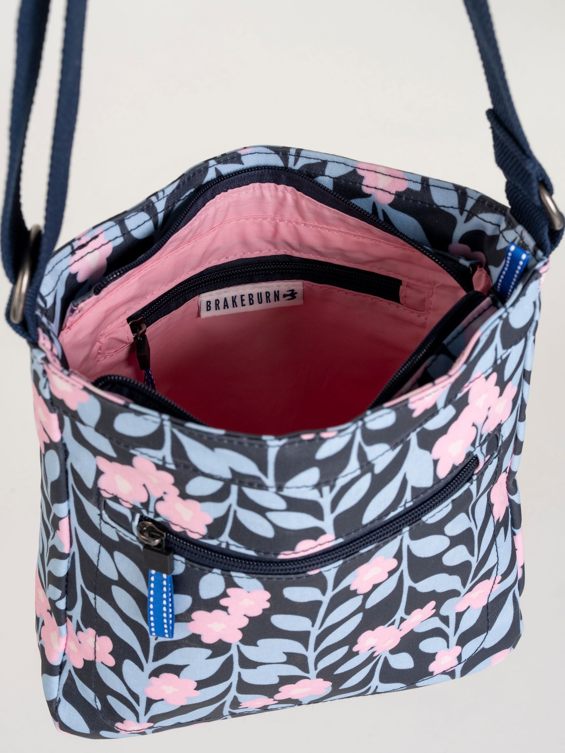 Buy Brakeburn Blue Midnight Vine Large Cross-Body Bag from the