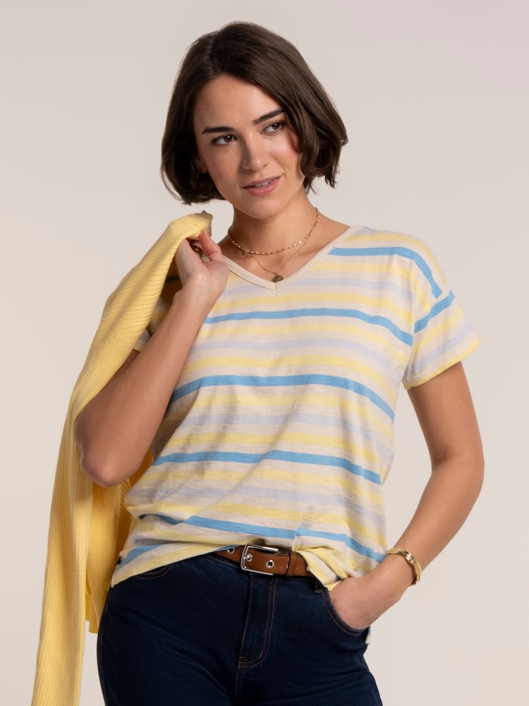 Brakeburn Yellow Seas T-Shirt - Image 1 of 6 Brakeburn Yellow Seas T-Shirt - Image 1 of 6