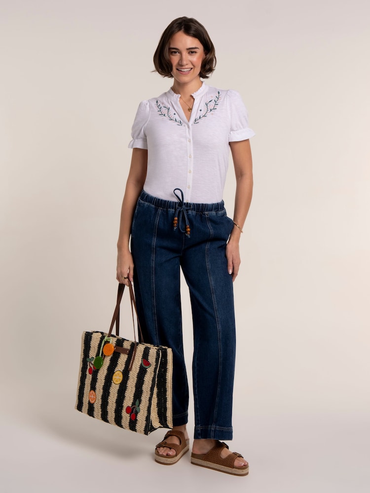 Brakeburn White Isadora Blouse - Image 6 of 6