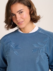 Brakeburn Blue Frome Crew Neck Sweatshirt - Image 3 of 6