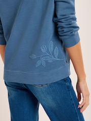 Brakeburn Blue Frome Crew Neck Sweatshirt - Image 5 of 6