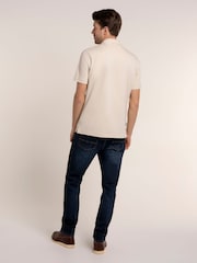 Brakeburn Cream Shillingford Retro Stripe Polo Shirt - Image 2 of 6