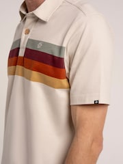 Brakeburn Cream Shillingford Retro Stripe Polo Shirt - Image 5 of 6