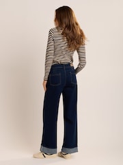 Brakeburn Blue Wide Leg Jeans - Image 2 of 6
