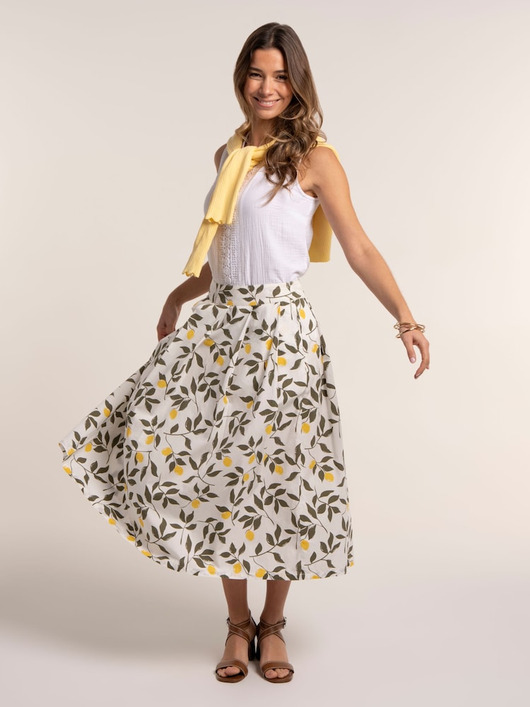 Brakeburn Cream Sicily Skirt - Image 1 of 6