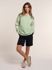 Brakeburn Green Lydden Crew Neck Sweatshirt - Image 3 of 6