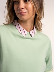 Brakeburn Green Lydden Crew Neck Sweatshirt - Image 4 of 6