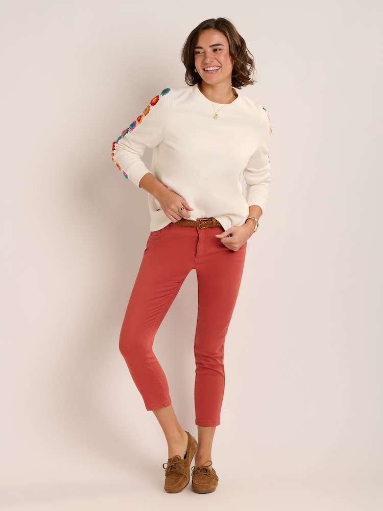 Brakeburn Red Penelope Skinny Jeans - Image 1 of 6 Brakeburn Red Penelope Skinny Jeans - Image 1 of 6