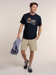Brakeburn Blue Wavendon T-Shirt - Image 1 of 6