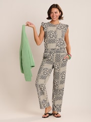 Brakeburn Black/Natural Helena Beach Trousers - Image 1 of 5