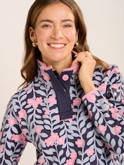 Brakeburn Blue Asker Quarter Zip Sweatshirt - Image 3 of 6