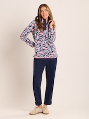 Brakeburn Blue Asker Quarter Zip Sweatshirt - Image 4 of 6