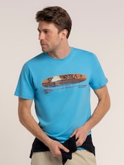 Brakeburn Blue Rathen T-Shirt - Image 1 of 6