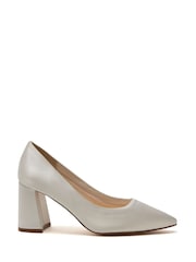 Rainbow Club Silver Aria Court Shoes- Satin - Image 1 of 4
