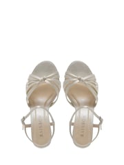 Rainbow Club White Marissa Platform Sandals - Satin - Image 4 of 4