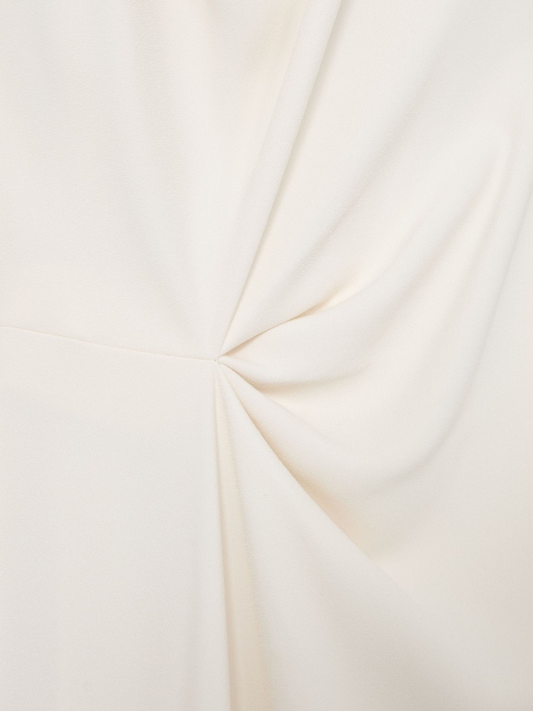 Reiss Ivory Dorota Drape-Detail Sleeveless Midi Dress - Image 7 of 7 Reiss Ivory Dorota Drape-Detail Sleeveless Midi Dress - Image 7 of 7
