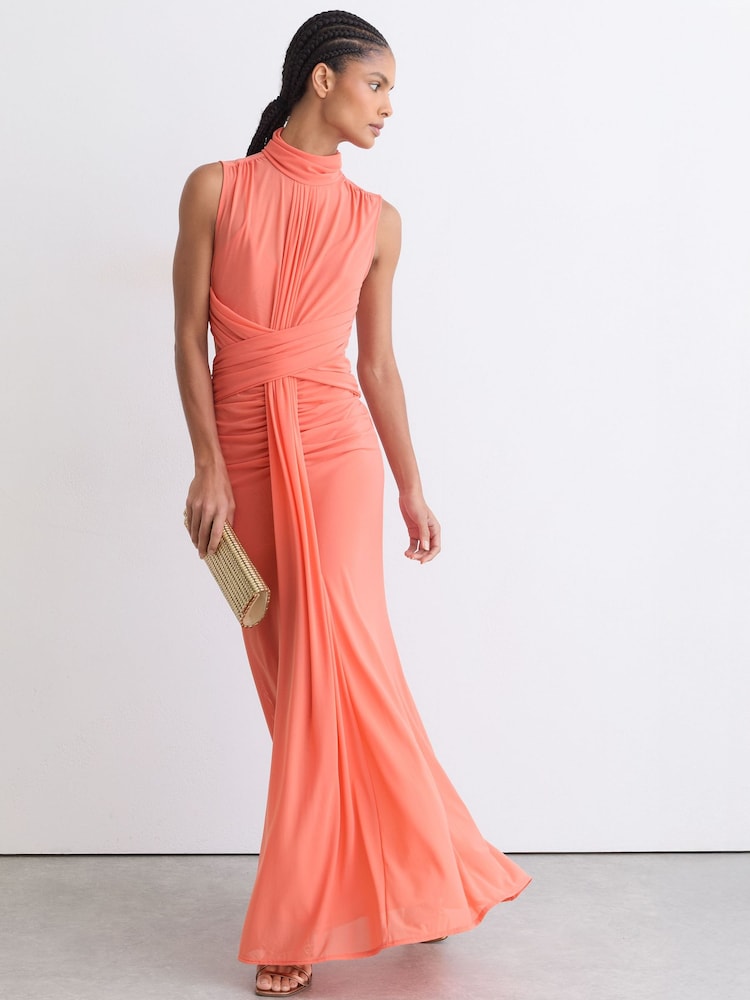 Reiss Orange Dress - Image 1 of 7 Reiss Orange Dress - Image 1 of 7